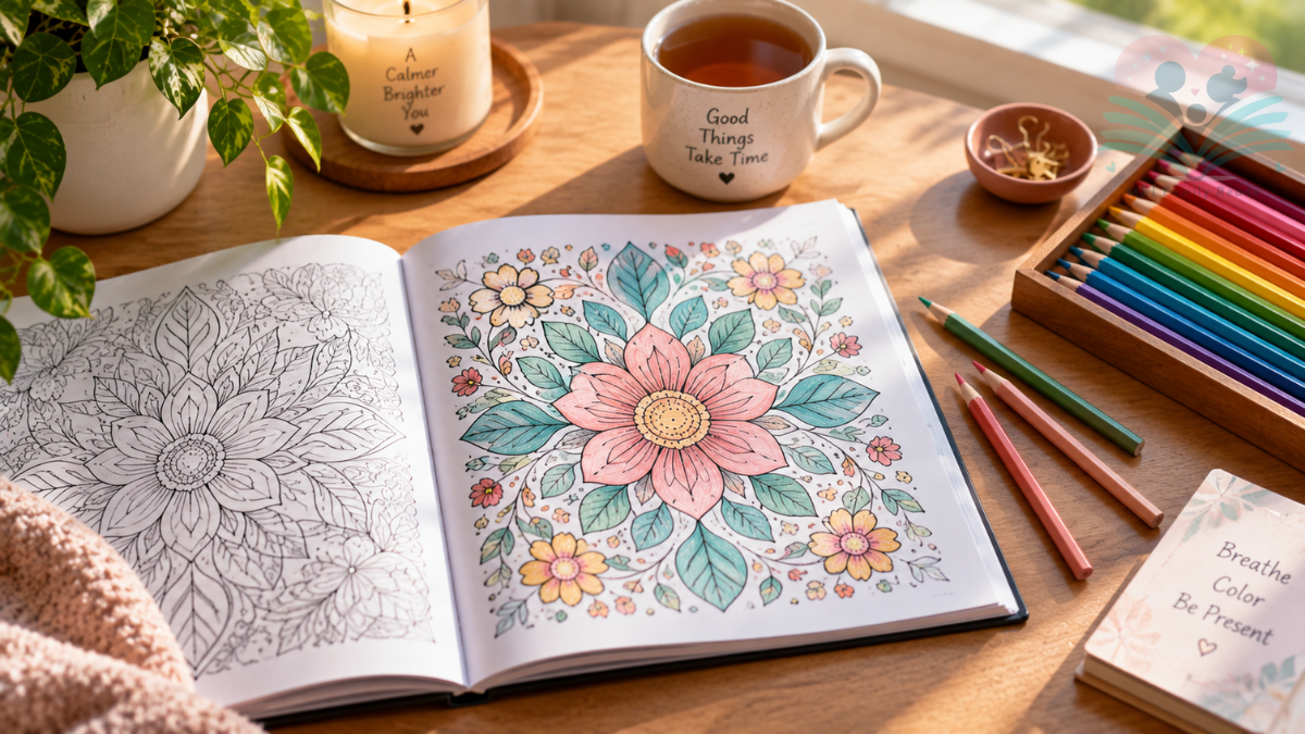 best adult coloring books for stress relief